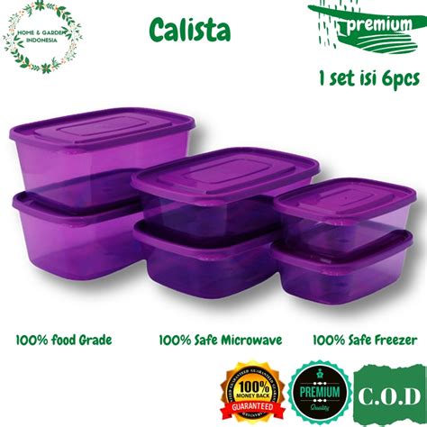 Jual TOPLES PLASTIK CALISTA SET TEMPAT KOTAK PENYIMPAN MAKANAN BUMBU