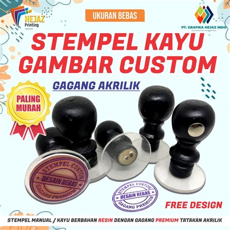 Jual Stempel Kayubiasamanual Ukuran Custom Desain Suka Suka Shopee