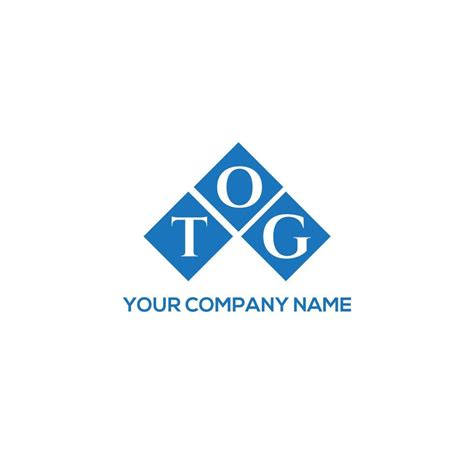 TOG letter logo design on WHITE background. TOG creative initials ...