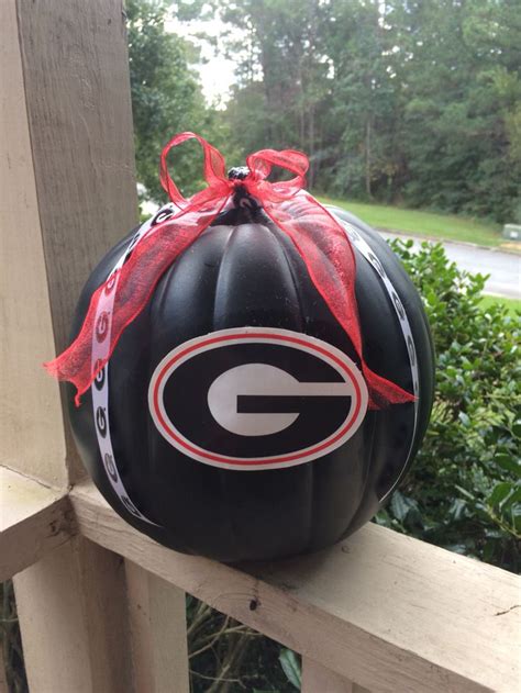 Georgia Bulldogs Pumpkin Crafts