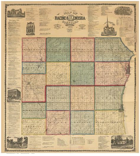 Lorain County Ohio Old Wall Map Reprint With Homeowner Names Farm