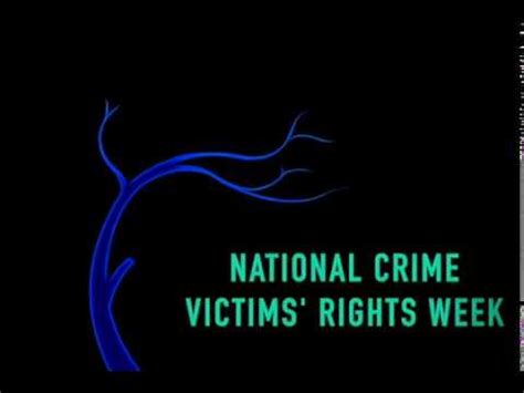 National Crime Victims Right Week April 19 25 YouTube