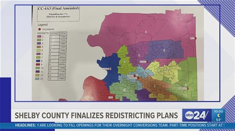 Shelby County Redistricting Map Finalized