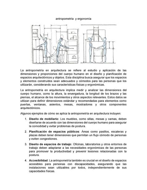 Antropometr Ã a y ergonom Ã a antropometría y ergonomía La