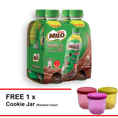 MILO ACTIV GO Nutri Up 225ml X 4 Bottles CNY Container X 1