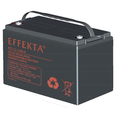 Effekta BTL 12 100LX 12V 100Ah Blei Akku Blei Vlies Akku AGM VRLA