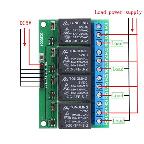 4 Channel DC5V 280MA Self Locking Relay Module Trigger Latch Relay