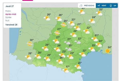 Toulouse Des éclaircies du vent et plus de 25C attendus voici les