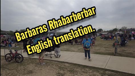 Barbaras Rhabarberbar English Translation Barbara S Rhubarb Bar