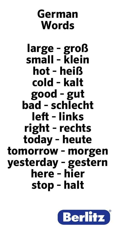 Most Common German Words Letter Words Unleashed