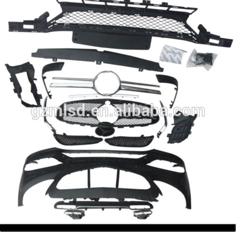 W205 Bumper Kits Styling C63 Style Body Kits For Mercedes Benz C Class