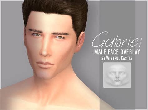 Gabriel Realistic Face Overlay For Male Sims Located In Skin Details