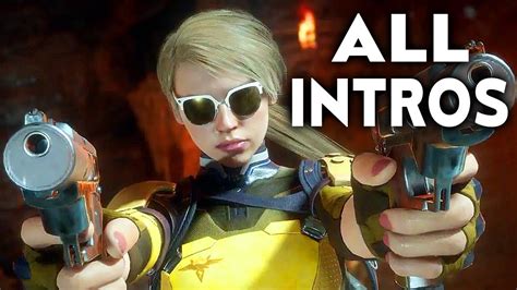 Mortal Kombat 11 Cassie Cage All Intros Dialogue Character Banter Mk11 Youtube