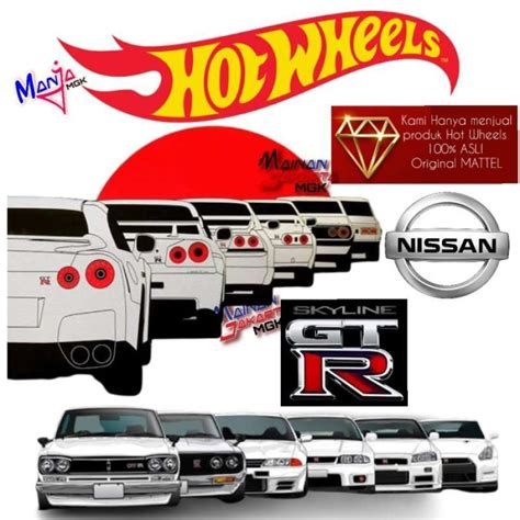 Promo Terlaris Hot Wheels Nissan Hotwheels R32 R34 Nissan Silvia Skyline R35 180sx Gt Lb Works