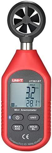 Ut Bt Mini Lcd Digital Anemometer Handheld Wind Speed Meter Air