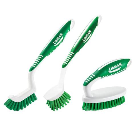 Libman Grout Kitchen And All Purpose Scrub Brush Combo Kit 1600 The Home Depot