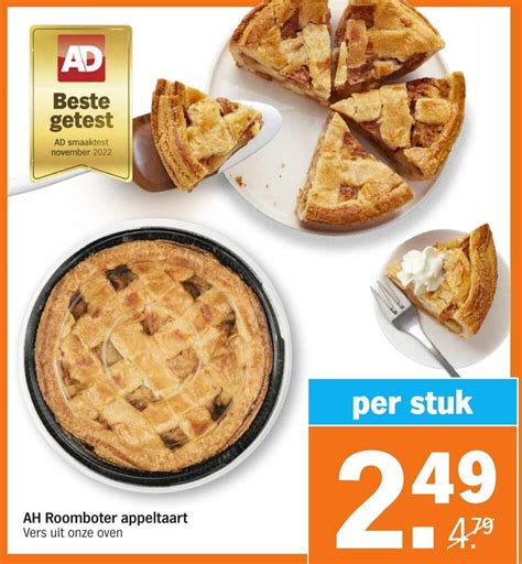 Ah Roomboter Appeltaart Aanbieding Bij Albert Heijn