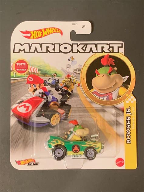 Hot Wheels Mario Kart Bowser Jr Flame Flyer