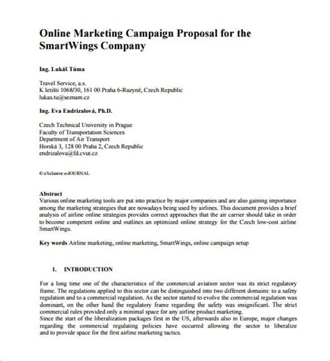 Marketing Proposal Template - 31+ Free Word, Excel, PDF Format Download ...