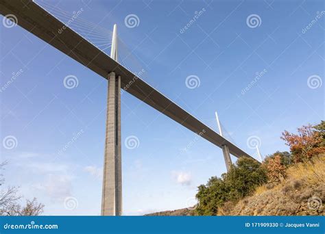 La Structure Du Viaduc De Millau Aveyron France Image éditorial Image