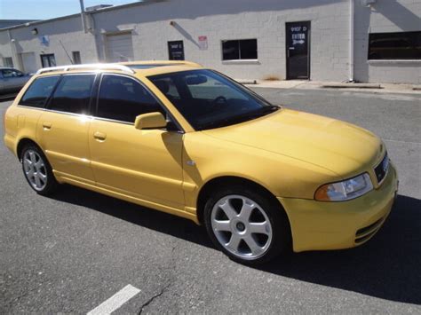 2001 Audi S4 Avant Quattro Tptronic Rare Imola Yellow Black Leather