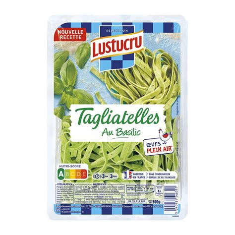 P Tes Fra Ches Tagliatelles Basilic Lustucru La Barquette De G