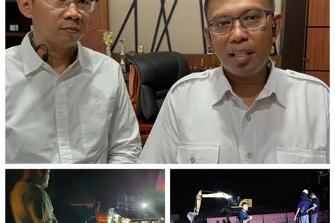 Dua Pilar Pondasi Jembatan Muara Tembesi Rusak Ditabrak Tongkang Muatan