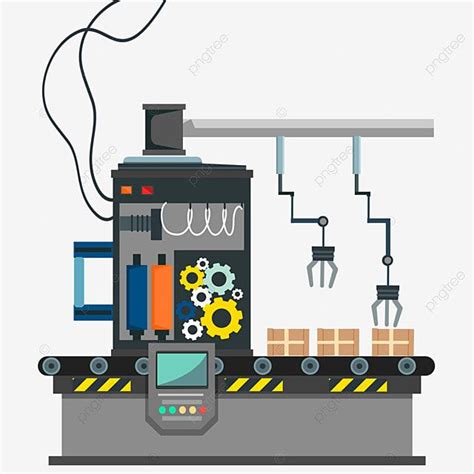 Manufacturing Industry Clipart Transparent PNG Hd, Cartoon Industrial ...