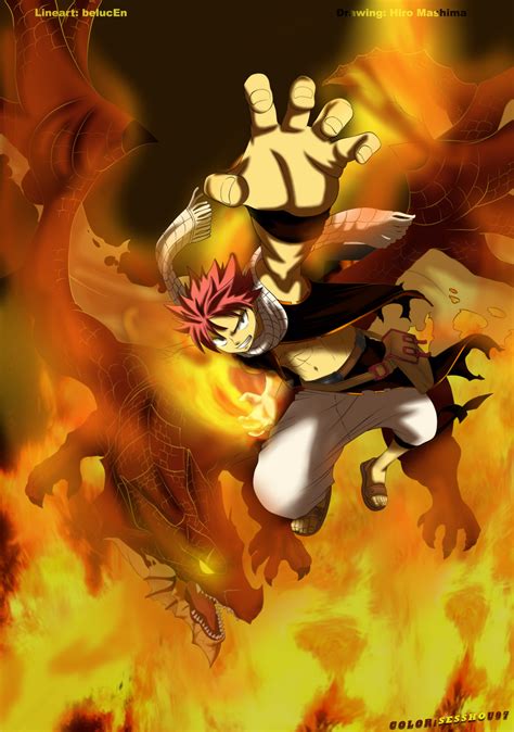 Natsu and Igneel by Sesshou97 on DeviantArt