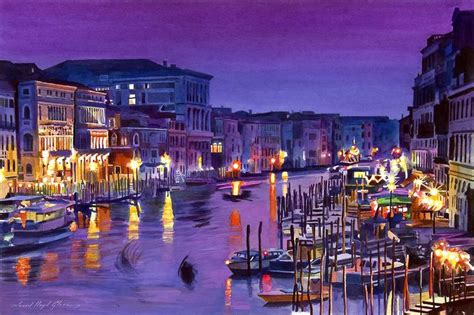 Acrylic Paintings Of Venice Italy Venice Nights Painting Art And