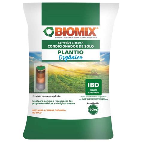 Condicionador de Solo Plantio Orgânico Biomix 20kg InstaAgro