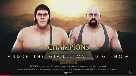 André The Giant Vs The Big Show Youtube