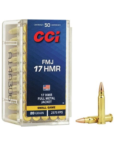 CCI Small Game 17 HMR 20gr FMJ Box Of 50 55