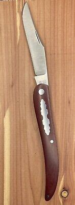 J H Lloyd Custom Toothpick Slipjoint Knife Vintage Maroon Micarta Ebay