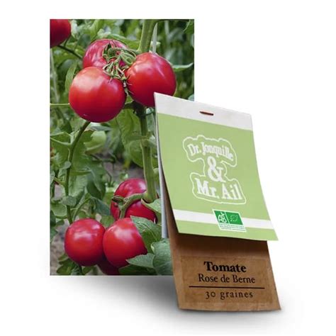 Graines Tomate Rose De Berne Bio Dr Jonquille Mr Ail