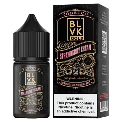 Juice Blvk Gold Nic Salt Strawberry Cream Ml