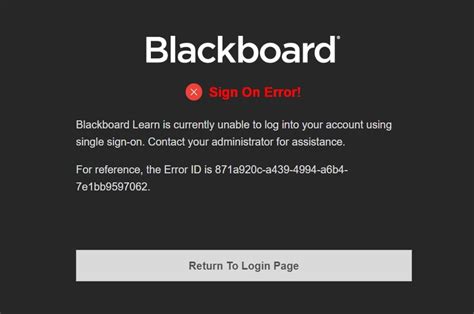 Blackboard Login Issues