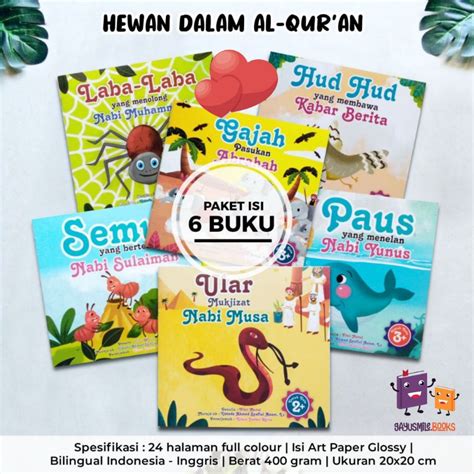 Jual Lm Seri Hewan Dalam Al Quran Buku Cerita Binatang Gajah Paus