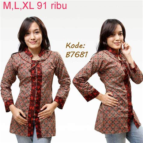 Contoh Model Baju Batik Wanita | Model Baju Batik