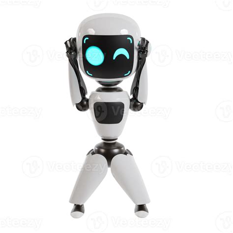 Cute Robot 3d Illustration Render 36030082 Png