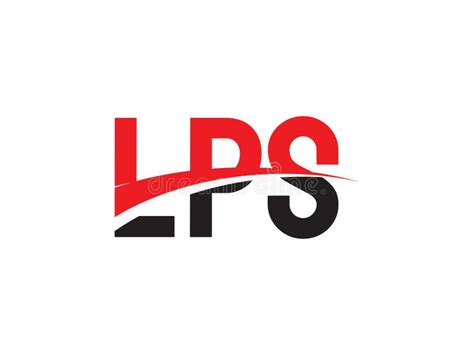 lps letter initial logo design stock vector illustration  style