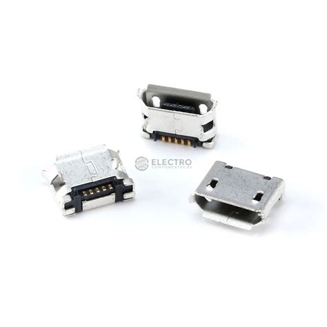 Conector Micro Usb Tipo B Hembra Soldar Smd Modelo C