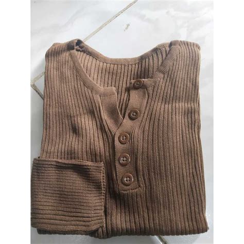 Jual Atasan Rajut Wanita Button Serut Kiri Kanan Baju Rajut Knit