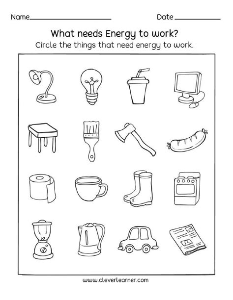 work  energy worksheet proworksheetmyid