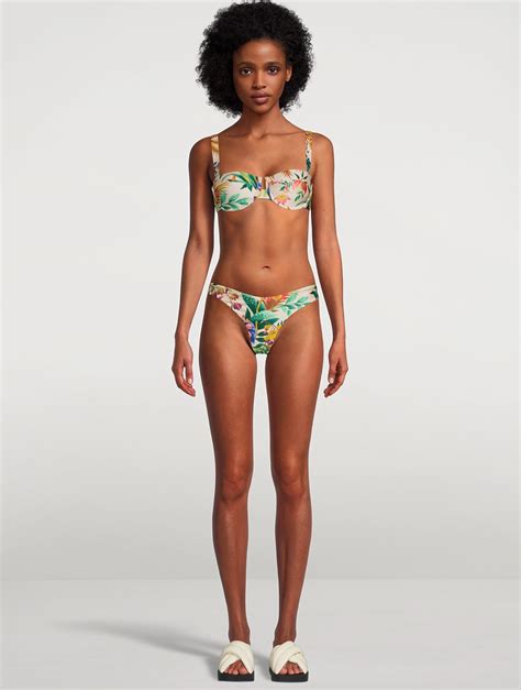 Zimmermann Tropicana Balconette Bikini Top In Floral Print Holt Renfrew