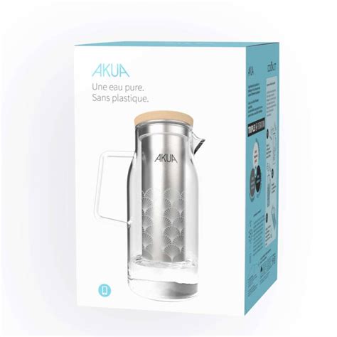 Carafe Filtrante Akua Litres Verre Et Billes De C Ramique