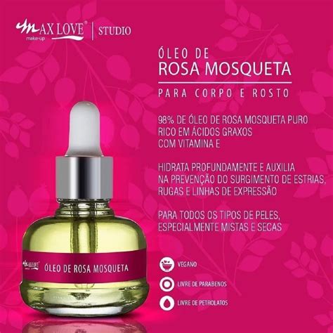 Leo Rosa Mosqueta Facial Rosto E Corpo Estrias E Cicatrizes Jps Imports