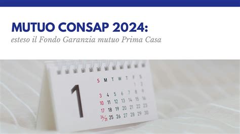 Mutuo Consap Esteso Il Fondo Garanzia Mutuo Prima Casa