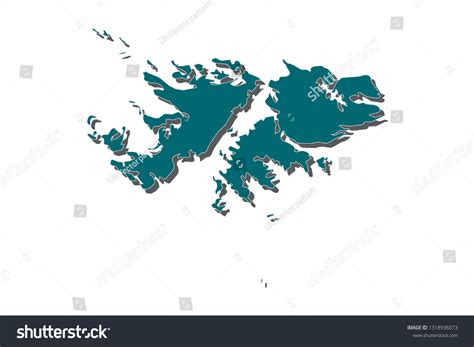 Map Of Falkland Islands Detailed Vector Map Royalty Free Stock