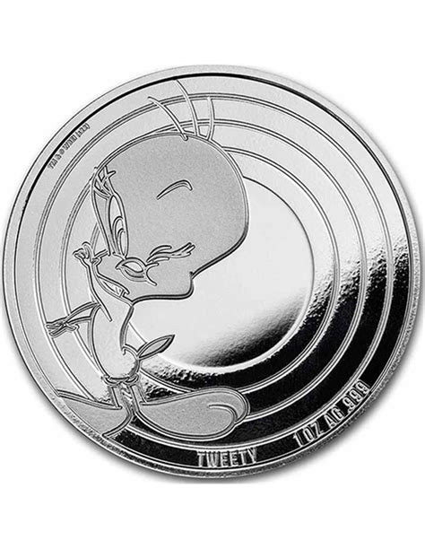 TWEETY Looney Tunes Proof 1 Oz Moneda Plata 5 Samoa 2023